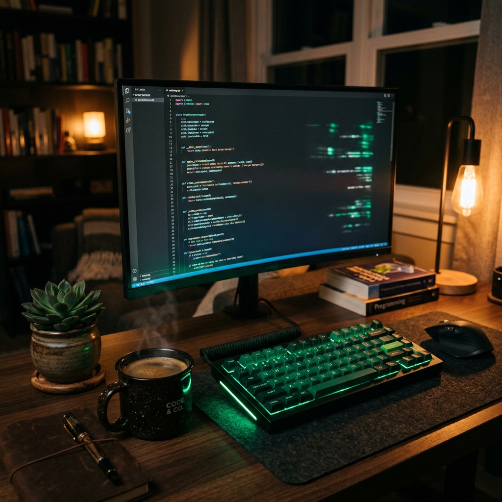 Mechanical Keyboard Desk Setup